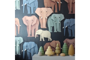 Animal wallpaper nursery