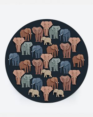 Elephant wallpaper circle