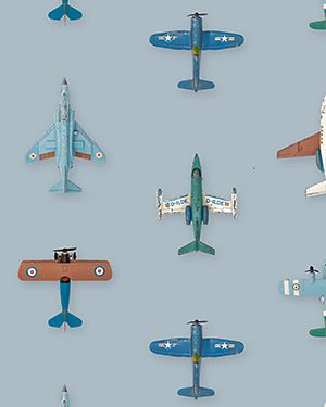 Airplanes wallpaper light blue