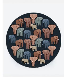 Elephant wallpaper circle