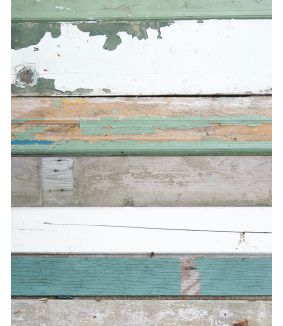 Scrapwood wallpaper green